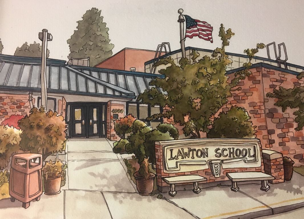 Sketch of the Lawton Building